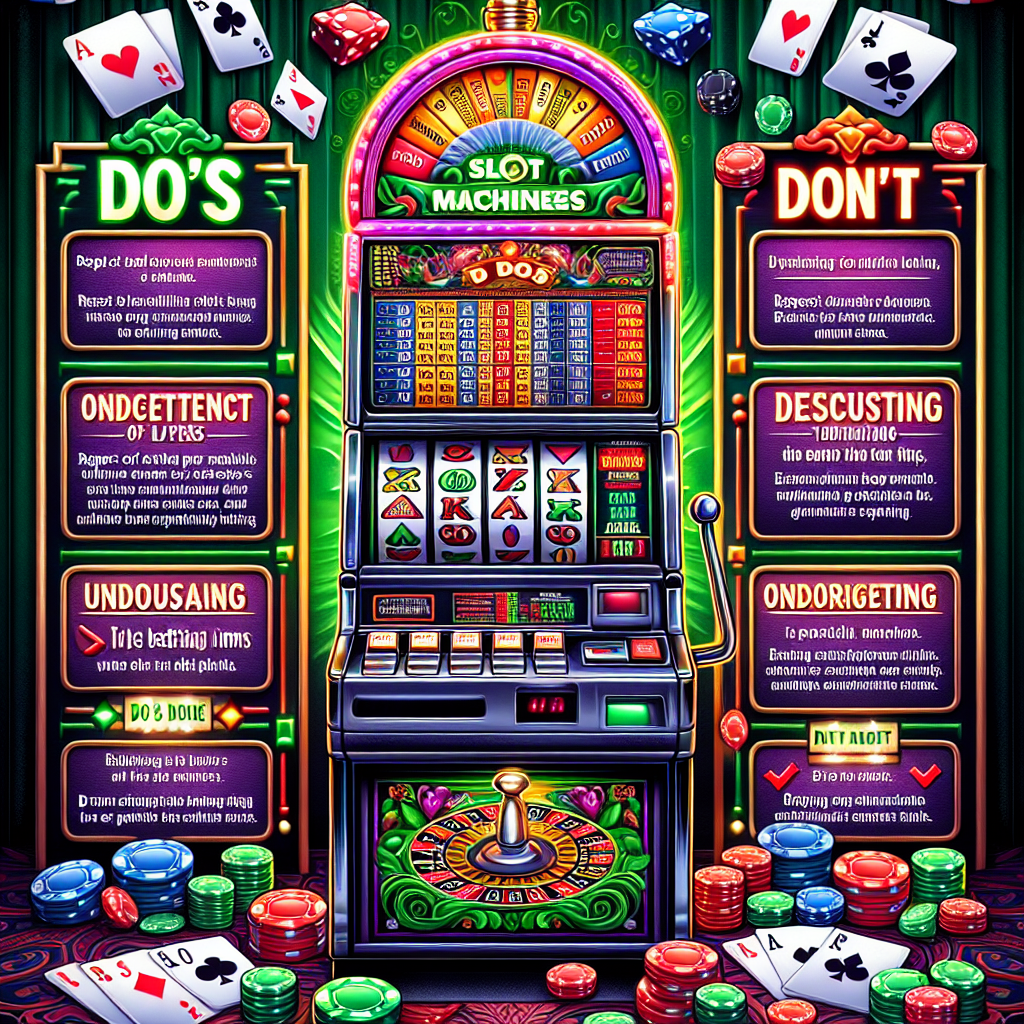 Slot Machine Etiquette: Do's and Don'ts for Players