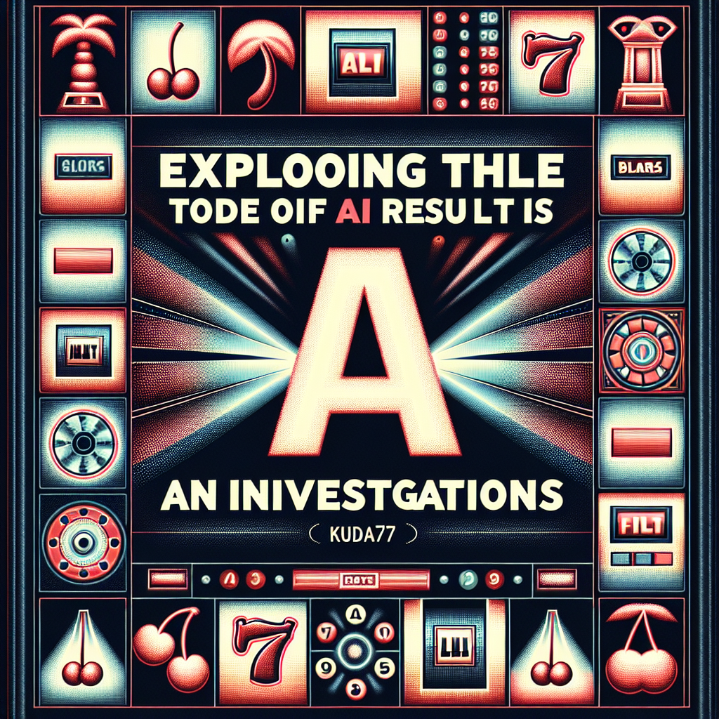 Exploring the Role of AI in Slot Machine Results. An Investigation, by Kuda77