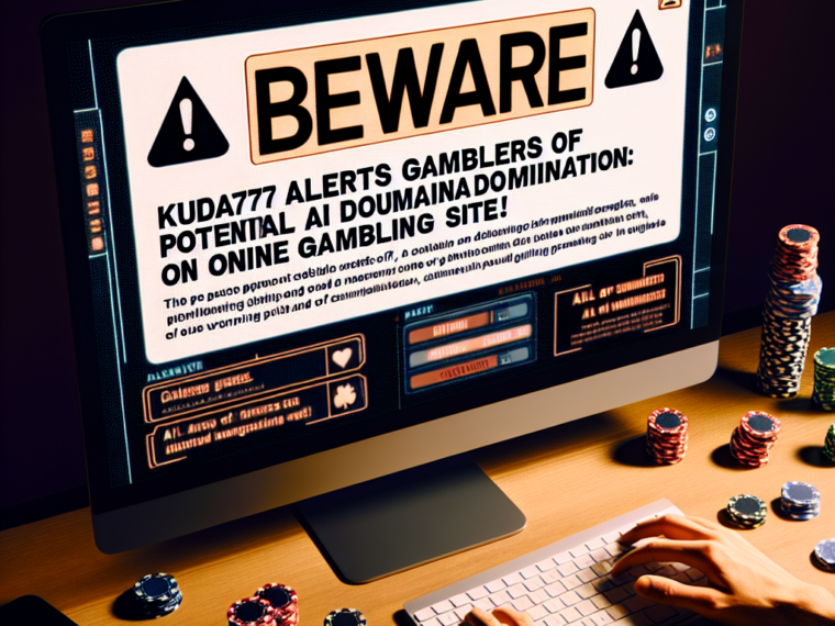 Beware; Kuda77 Alerts Gamblers of Potential AI Domination, in Online Gambling Sites.