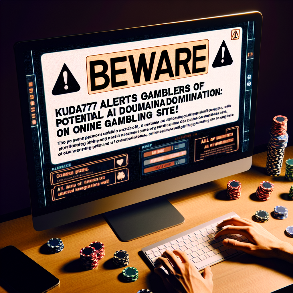 Beware; Kuda77 Alerts Gamblers of Potential AI Domination, in Online Gambling Sites.